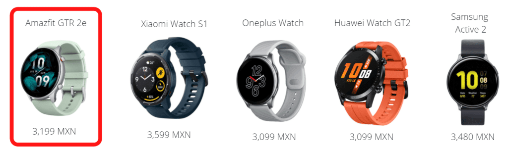 Amazfit Gtr 2e Precio