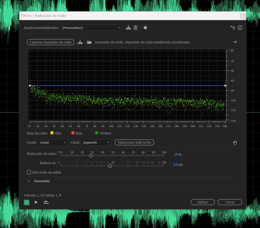 Limpiar audio con audition