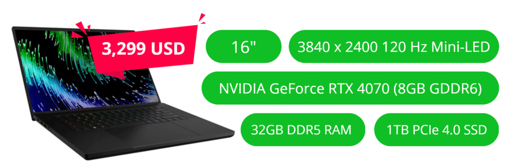Razer Blade 16 Precio